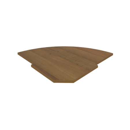 Полка для угловой секции Riva А.РС-5.1 815x815x22 (Орех Гварнери)