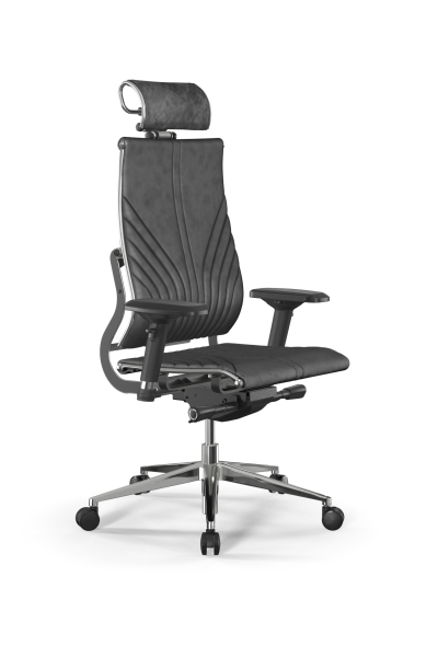 Кресло для руководителя Метта Y 2DM B2-12D - GoyaLE /Kc31/Nc31/D04P/H2cV-3D(M26.B32.G25.W03) (Темно-серый)