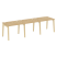 Рабочая станция на деревянных опорах Onix Wood OW.RS-3.1.8 2940x800x750 (Тиквуд Светлый/Дуб Темный)