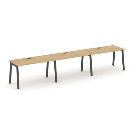 Рабочая станция 1 сторонняя SN-5A.ORS-051 (2940х800х750) (Тиквуд Светлый/Металл Антрацит)
