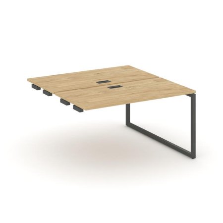 Стол-приставка к опорным элементам SN-4O.DPRS-004 (1580х1232х750) (Тиквуд Светлый/Металл Антрацит)