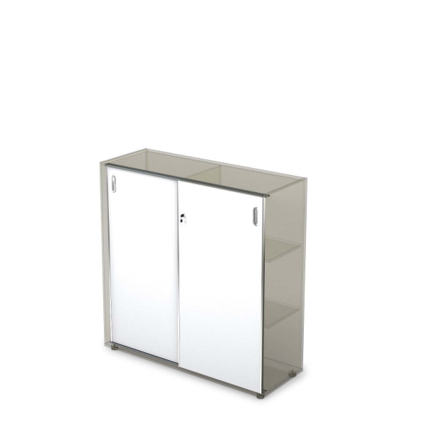 10ШК.013.2 Комплект раздвижных фасадов (595x40x1156)x2 (Белый премиум)