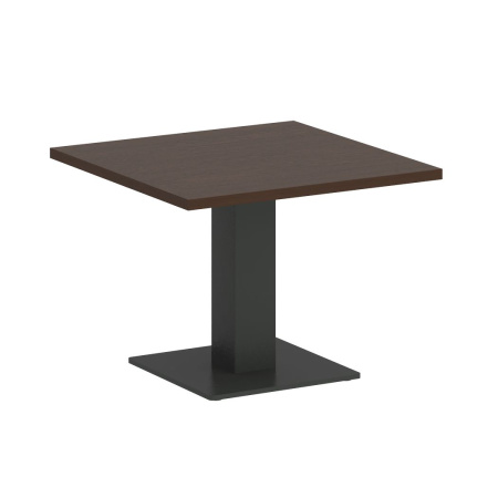 Стол журнальный квадратный VR.SP-5-60.2G 600x600x450 (Венге Цаво/Антрацит Металл)