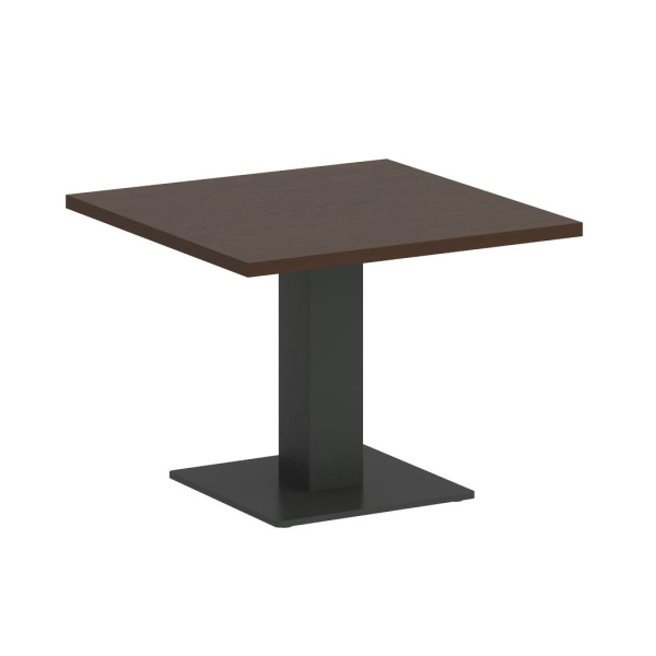 Стол журнальный квадратный VR.SP-5-60.2G 600x600x450 (Венге Цаво/Антрацит Металл)