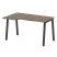 Стол криволинейный левый Metal System Style БА.СА-2 Л 1400x900x750 (Дуб Наварра/Серый металл)