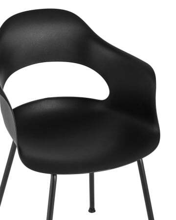Стул Lady пластик черный (Стул пластиковый Lady черный)