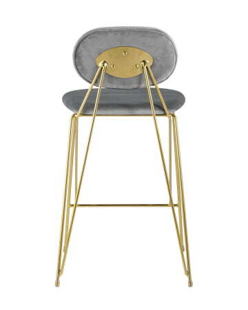 Стул Элис полубарный светло-серый (Стул полубарный Элис светло-серый)