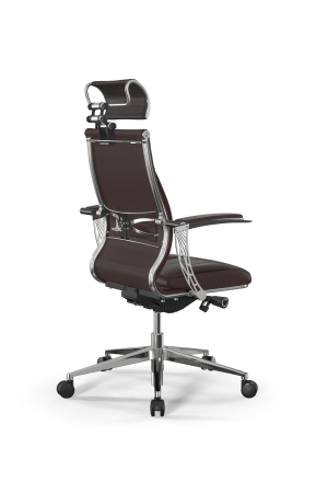 Кресло для руководителя Метта Samurai M3-11U - Infinity /Kc06/Wm06/U1mL-4c3/H2cL-3D(M26.B32.G25.W03) (Темно-коричневый)