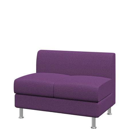 Диван Домино. Модуль 2-местный. (Модуль 2-местный sweet_rose_violet)