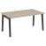 Стол переговорный на деревянных опорах Onix Wood OW.PRG-1.4 1580x980x750 (Тиквуд Светлый/Дуб Темный)