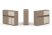 Тумба двойная + низкая надставка ES.NB.2N-21 (1500х410х1135) (Латте/Тиквуд Светлый)