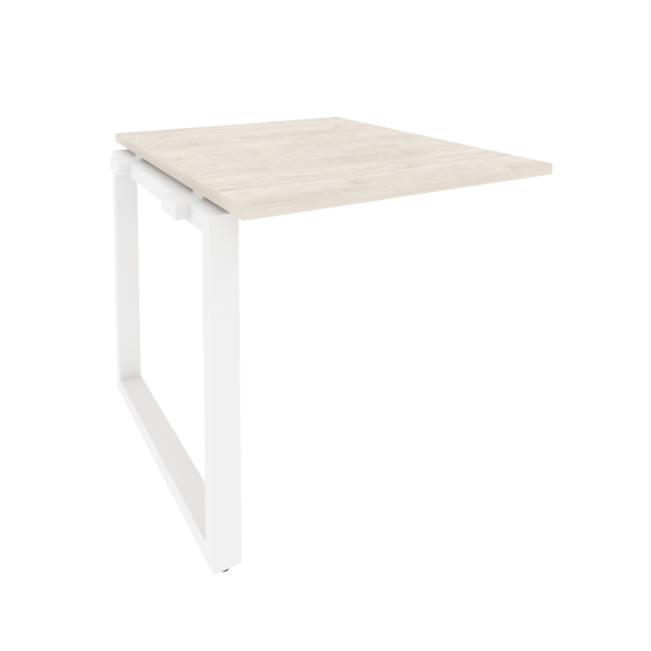 Проходной наборный элемент переговорного стола Onix O.MO-NPRG-0 780x980x750 (Денвер Светлый/Белый Металл)