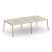 Рабочая станция 4 места ES.D.RS-4.3-LK (2760х1500х750) (Тиквуд Светлый/Металл Латте)
