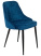 Стул для кухни KF-5 синий Velvet 29 металл черный на ножках (KF-5/VELV29) (Синий)