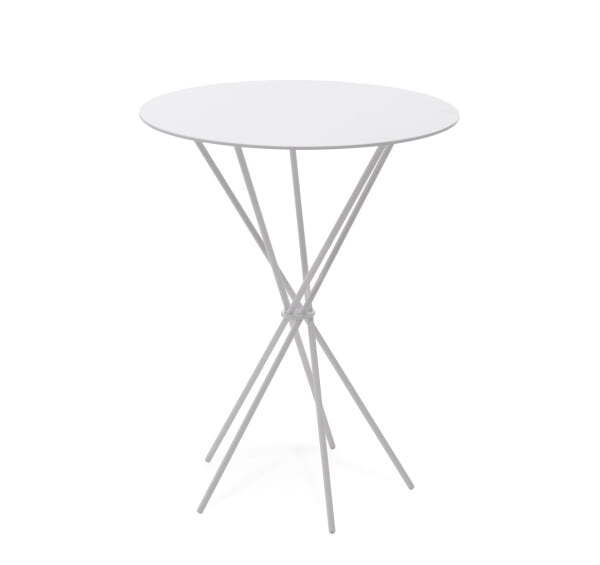 BORA S стол кофейный БЕЛЫЙ (ГЛЯНЕЦ)