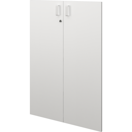 Дверь Смарт белые ручки СМД-38.Ф 784x18x1158 (Белый)