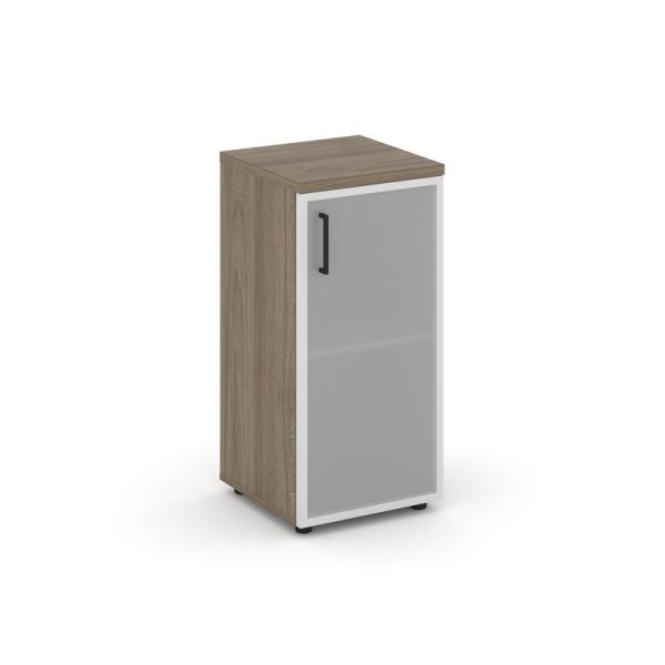 Шкаф низкий узкий SN.STU.E-303(R) (400х400х833) (Вяз Благородный/Сатин)