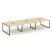Рабочая станция 2-х сторонняя SN-4O.DRS-062 (3540х1232х750) (Тиквуд Светлый/Металл Антрацит)