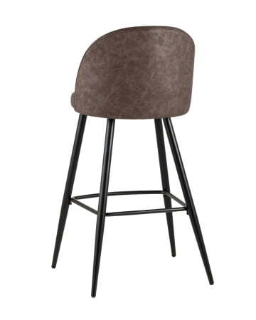 Стул барный Лион коричневая экокожа (Стул барный Лион коричневый)