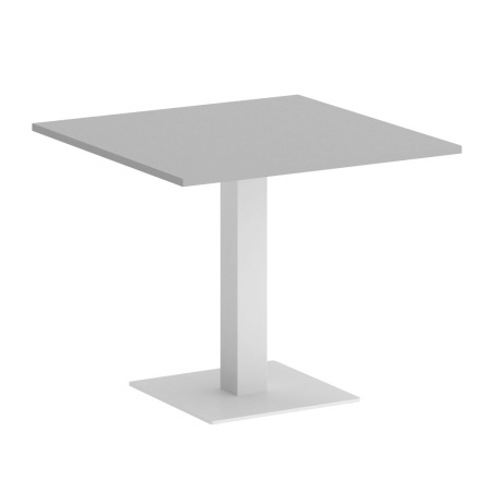 Стол квадратный VR.SP-5-90.2 900x900x750 (Серый/Белый Металл)