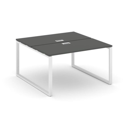 Рабочая станция 2-х сторонняя SN-6O.DRS-022 (1180х1632х750) (Антрацит/Металл Белый)