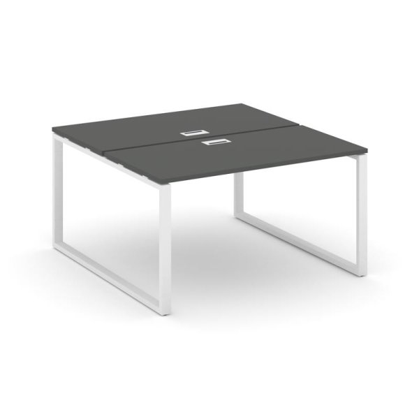 Рабочая станция 2-х сторонняя SN-6O.DRS-011 (980х1432х750) (Антрацит/Металл Белый)