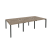 Рабочая станция на П-образном м/к Onix O.MP-D.RS-6.1.7 2940x1475x750 (Тиквуд Темный/Белый Металл)