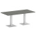 Стол прямоугольный VR.SP-5-180.2 1800x900x750 (Серый/Белый Металл)