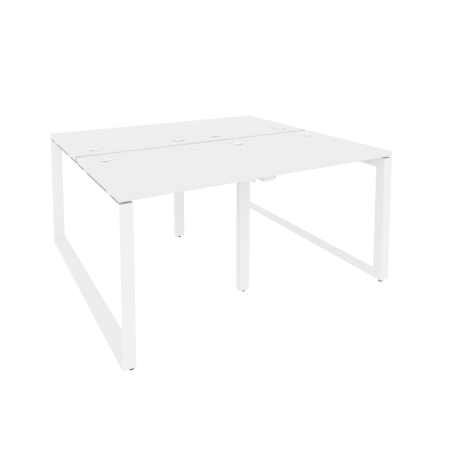 Рабочая станция на О-образном м/к Onix O.MO-D.RS-4.0.7 1560x1475x750 (Белый Бриллиант/Белый Металл)