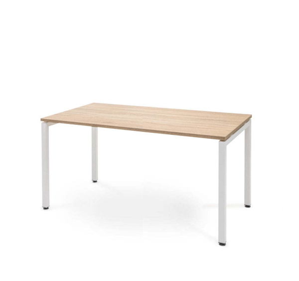 TOUR LIGHT Стол письменный 12070 (Дуб калифорнийский/Белый металл)