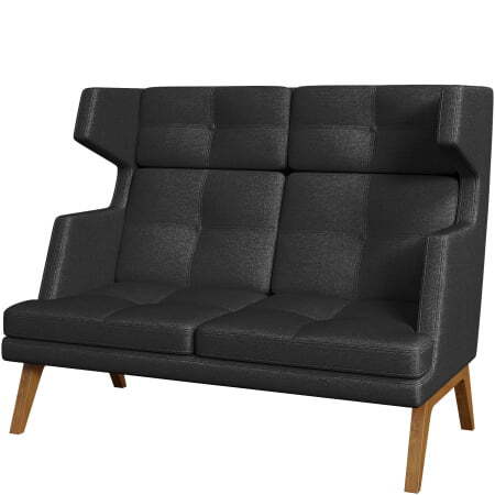 Диван офисный 2-х местный высокий Беверли (Диван 2-местный высокий kiton_07)