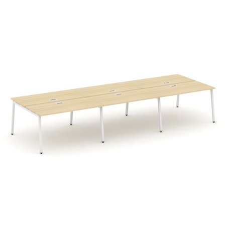 Рабочая станция 2-х сторонняя SN-4A.DRS-061 (2940х1232х750) (Акация Лорка/Металл Белый)