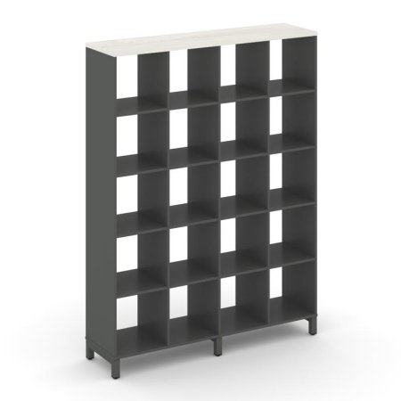 Каркас стеллажа 5 ярусов SN.KS-540 (1488х400х1982) (Антрацит/Дуб Наварра/Металл Антрацит)