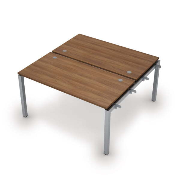 6МБН.5279 Бенч-система на 2 рабочих места, начальный модуль (1400x1435x750) (Шамони темный/Алюминий матовый)