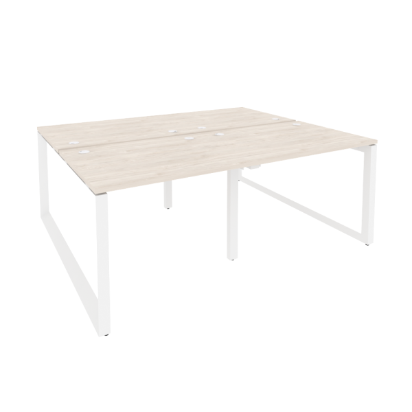 Рабочая станция на О-образном м/к Onix O.MO-D.RS-4.1.8 1960x1635x750 (Денвер Светлый/Белый Металл)