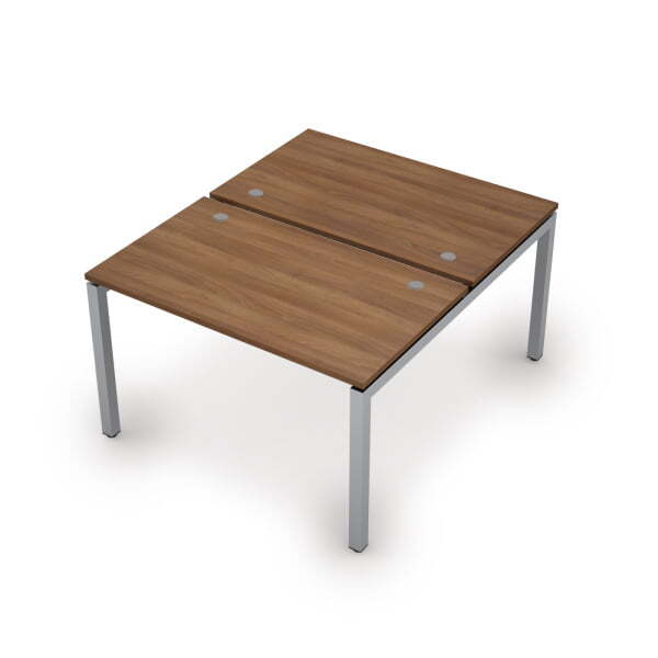 6МБ.5278 Бенч-система на 2 рабочих места (1200x1435x750) (Шамони темный/Алюминий матовый)