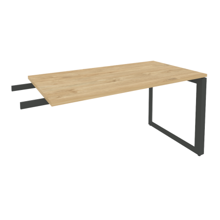 Брифинг-приставка на О-образном м/к Onix O.MO-BR-13 1380x720x750 (Тиквуд Светлый/Черный металл)