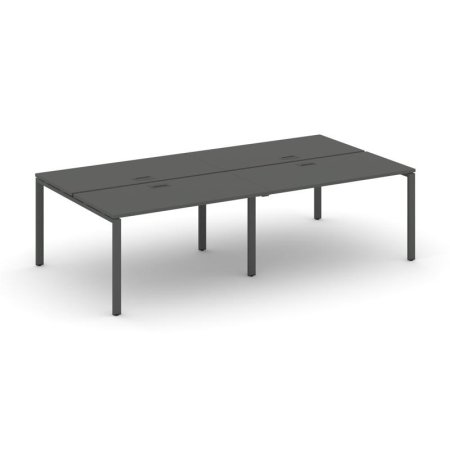 Рабочая станция 2-х сторонняя SN-6P.DRS-041 (1960х1432х750) (Антрацит/Металл Антрацит)