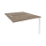 Стол-приставка двойной на П-образном м/к к опорным элем. Onix O.MP-D.SPR-2.7 1180x1475x750 (Тиквуд Темный/Белый Металл)