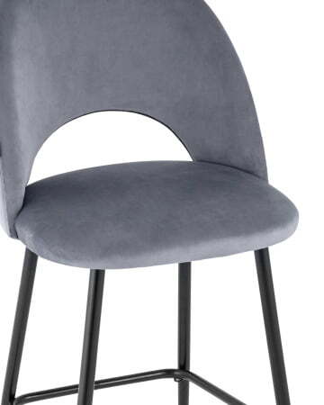 Стул барный Меган велюр серый (Стул барный Меган серый)