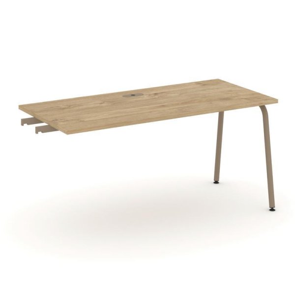 Стол приставка к опорным тумбам ES.SPR-4-LK (1580х730х750) (Тиквуд Светлый/Металл Латте)
