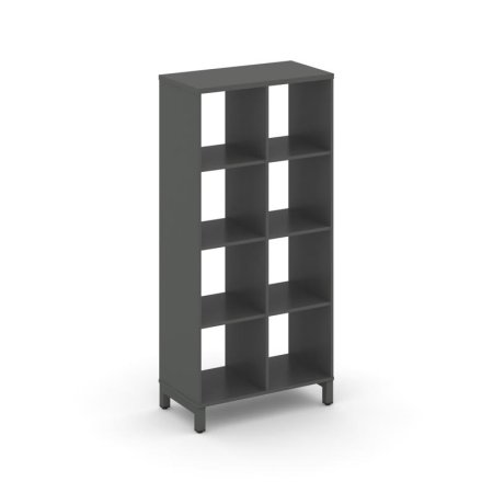 Каркас стеллажа 4 яруса SN.KS-420 (754х400х1615) (Антрацит/Металл Антрацит)