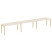 Рабочая станция на деревянных опорах Onix Wood OW.RS-3.4.7 4740x720x750 (Тиквуд Светлый/Дуб Темный)