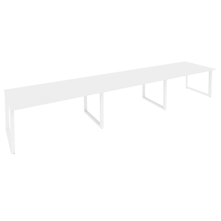 Стол переговорный Onix O.MO-PRG-3.4 4740x980x750 (Белый Бриллиант/Белый Металл)