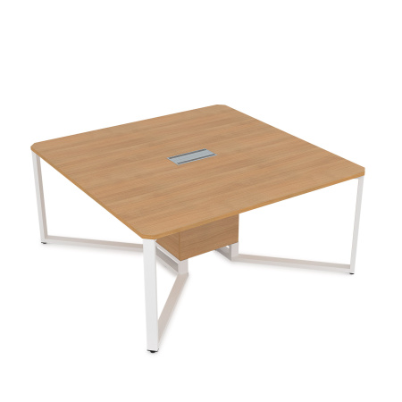 16СК.122 Стол-квадрат  (1200x1200x750) (Romano | Белый)