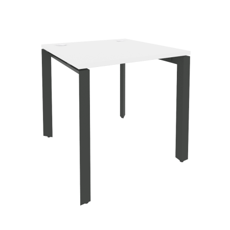 Стол рабочий на П-образном м/к Onix O.MP-SP-0.8 780x800x750 (Белый Бриллиант/Черный металл)