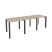 Рабочая станция на П-образном м/к Onix O.MP-RS-3.0.7 2340x720x750 (Тиквуд Темный/Белый Металл)