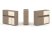 Тумба двойная + низкая надставка ES.NB.2N-21 (1500х410х1135) (Латте/Тиквуд Светлый)
