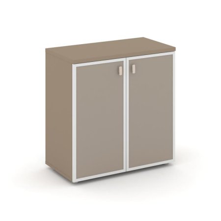 Шкаф низкий широкий ES.ST-3.2R I (800х420х823) (Латте/Лакобель umbra)