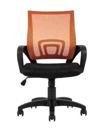 Кресло офисное TopChairs Simple оранжевое (Компьютерное кресло Simple оранжевый)